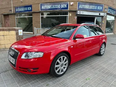 Usado Audi A4 S-Line 140 CV (102 kW) 2007 Rojo Familiar