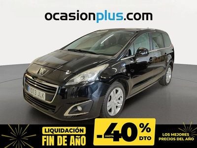 Negro Usado 2016 Peugeot 5008 Style Monovolumen | 11.010 € (Precio justo)