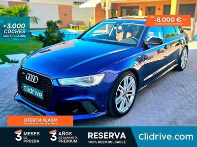 Usado Audi A6 S-Line 218 CV (160 kW) 2015 Azul Familiar