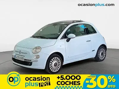 Usado Fiat 500 Lounge 101 CV (74 kW) 2010 Azul Utilitario