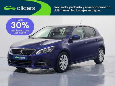 Usado Peugeot 308 Style 99 CV (72 kW) 2018 Azul Utilitario