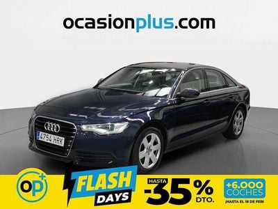 Usado Audi A6 177 CV (130 kW) 2013 Azul Berlina