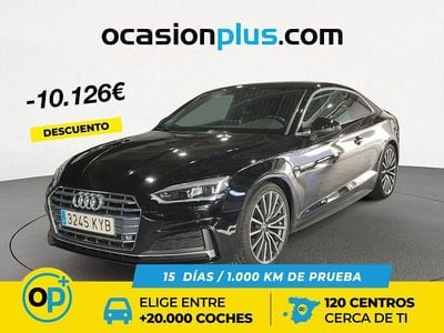 Usado Audi A5 S-Line 190 CV (139 kW) 2019 Negro Coupe