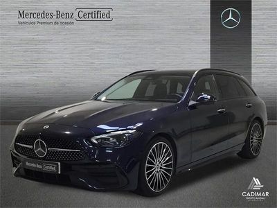 Azul cavansita Usado 2021 Mercedes C220 AMG line Familiar | 39.900 € (Caro)