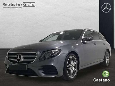 Usado Mercedes E220 194 CV (142 kW) 2018 Gris Familiar