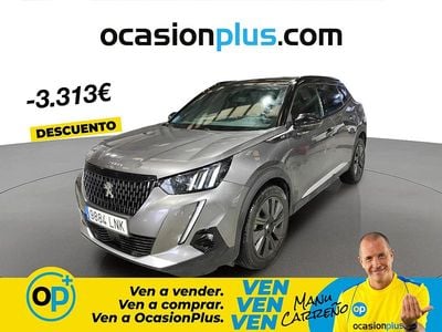 Usado Peugeot 2008 GT 130 CV (95 kW) 2021 Gris SUV