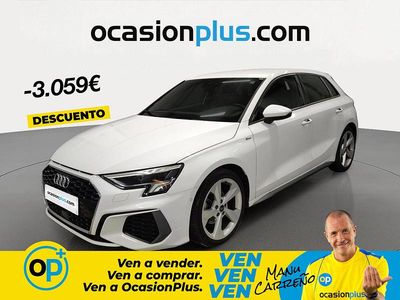 Usado Audi A3 S-Line 150 CV (110 kW) 2023 Blanco Berlina