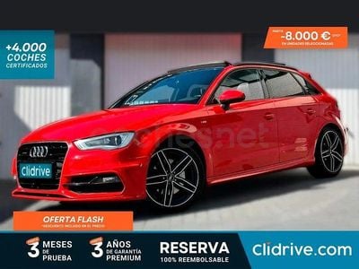 Usado Audi A3 S-Line 150 CV (110 kW) 2013 Rojo Berlina