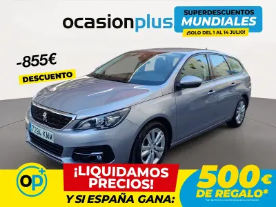 Usado Peugeot 308 Active 130 CV (95 kW) 2018 Gris Familiar
