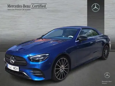 Usado Mercedes E400 AMG line 330 CV (242 kW) 2023 Azul Descapotable