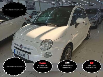 Usado Fiat 500C Lounge 69 CV (50 kW) 2015 Blanco Descapotable