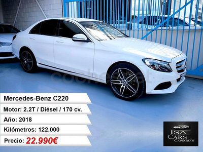 Usado Mercedes C220 170 CV (125 kW) 2018 Blanco Berlina
