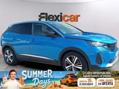 Usado Peugeot 3008 Active 130 CV (95 kW) 2021 Azul SUV