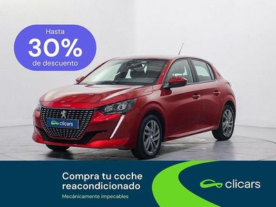 Usado Peugeot 208 Active 100 CV (73 kW) 2021 Rojo Utilitario