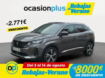 Usado Peugeot 3008 GT 130 CV (95 kW) 2021 Negro SUV