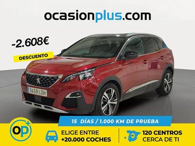 Usado Peugeot 3008 GT-line 130 CV (95 kW) 2019 Rojo SUV