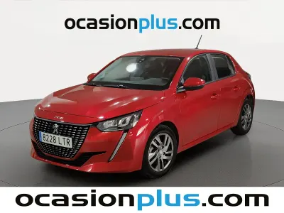 Usado Peugeot 208 Active 100 CV (73 kW) 2021 Rojo Utilitario