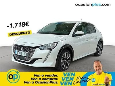 Begagnad Peugeot e-208 Allure 100 kW (136 HK) 2020 Vit Halvkombi