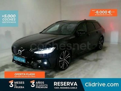 Usado Volvo V90 R-Design 235 CV (172 kW) 2021 Negro Familiar