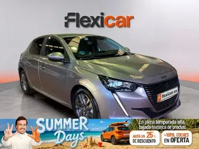 Usado Peugeot 208 Active 100 CV (73 kW) 2021 Gris Utilitario