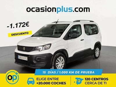 Usado Peugeot Rifter Access 100 CV (73 kW) 2019 Blanco Monovolumen