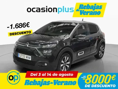 Usado Citroën C3 PureTech 83 CV (61 kW) 2024 Negro Berlina