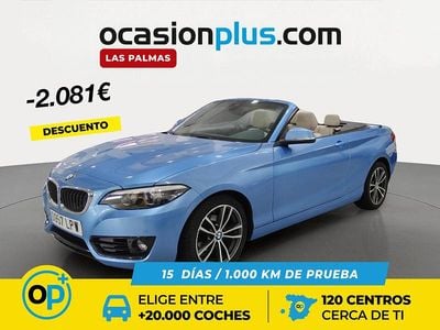 Usado BMW 218 136 CV (100 kW) 2019 Azul Descapotable