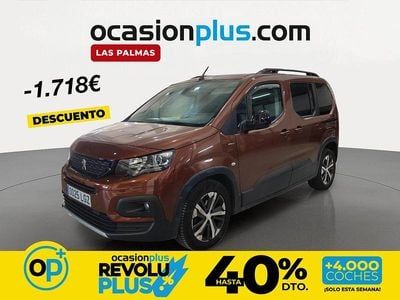 Usado Peugeot Rifter GT-line 100 CV (73 kW) 2020 Marrón Monovolumen