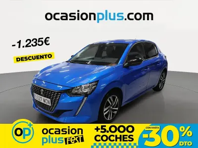 Usado Peugeot 208 Allure 100 CV (73 kW) 2022 Azul Utilitario