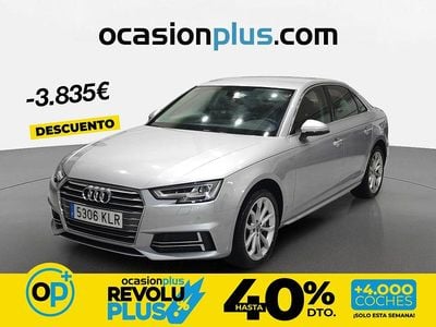 Usado Audi A4 S-Line 190 CV (139 kW) 2018 Gris Berlina