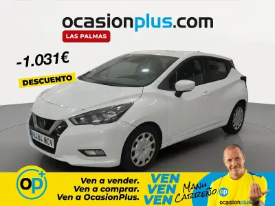 Usado Nissan Micra Acenta 92 CV (67 kW) 2022 Rojo Utilitario