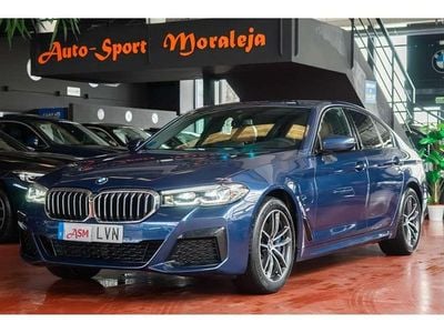 Usado BMW 530e Sport Line 292 CV (214 kW) 2022 Azul Berlina