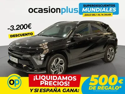 Usado Hyundai Kona N Line 138 CV (101 kW) 2025 Negro SUV