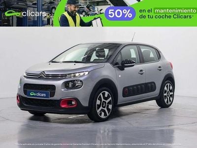 Usado Citroën C3 Feel 82 CV (60 kW) 2019 Gris Utilitario