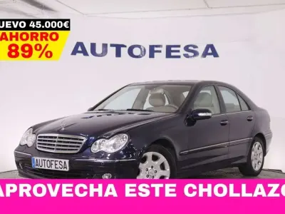 Usado Mercedes C230 Elegance 204 CV (150 kW) 2005 Azul Berlina