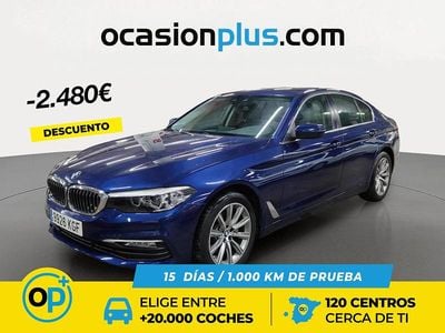 Usado BMW 520 190 CV (139 kW) 2017 Azul Berlina
