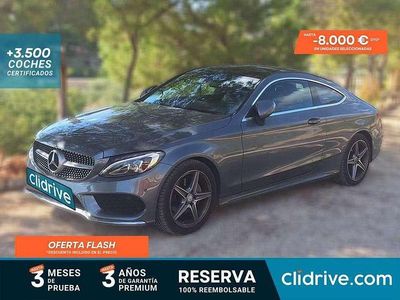 Usado Mercedes C200 184 CV (135 kW) 2017 Gris Coupe