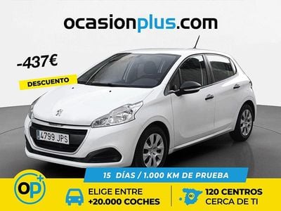 Usado Peugeot 208 Access 82 CV (60 kW) 2016 Blanco Utilitario