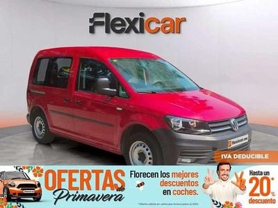 Usado VW Caddy Trendline 102 CV (75 kW) 2020 Rojo Monovolumen