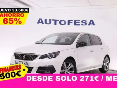Usado Peugeot 308 GT-line 131 CV (96 kW) 2019 Blanco Berlina