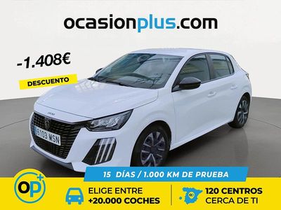 Usado Peugeot 208 Active 100 CV (73 kW) 2024 Blanco Utilitario