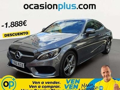 Usado Mercedes C200 AMG 184 CV (135 kW) 2017 Gris Coupe