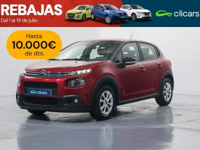 Usado Citroën C3 Feel 110 CV (80 kW) 2018 Rojo Utilitario