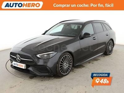 Usado Mercedes C220 AMG line 200 CV (147 kW) 2022 Gris / plata Familiar