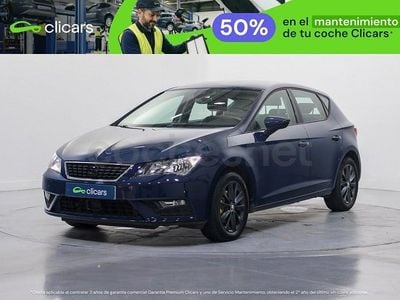 Usado Seat Leon Style 110 CV (80 kW) 2018 Azul Berlina