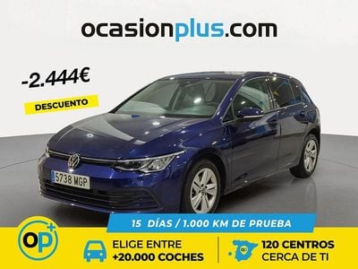 Azul Usado 2023 VW Golf VIII Life | 22.490 € (Precio justo)