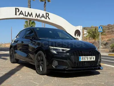 Usado Audi A3 S-Line 110 CV (80 kW) 2022 Negro Berlina