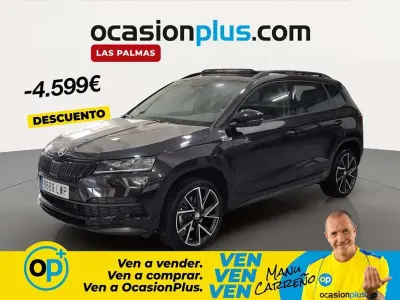 Usado Skoda Karoq SportLine 150 CV (110 kW) 2022 Negro SUV