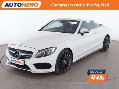 Blanco Usado 2016 Mercedes C220 AMG line Descapotable | 24.799 € (Buen precio)