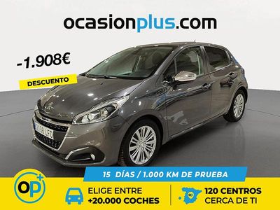 Usado Peugeot 208 Signature Sky 99 CV (72 kW) 2020 Gris Utilitario